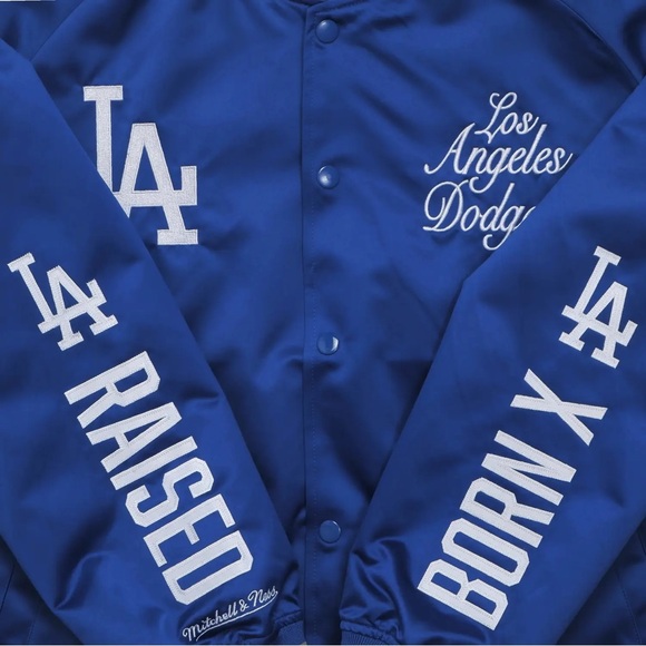 Born X Raised x Dodger Mitchell & Ness Post Season Jacket - Picture 2 of 5